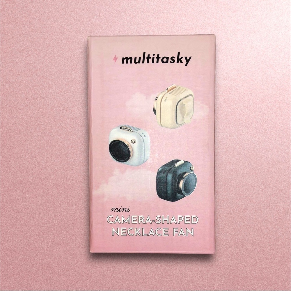 NIP Multitasky Mini Camera-Shaped Necklace Fan
